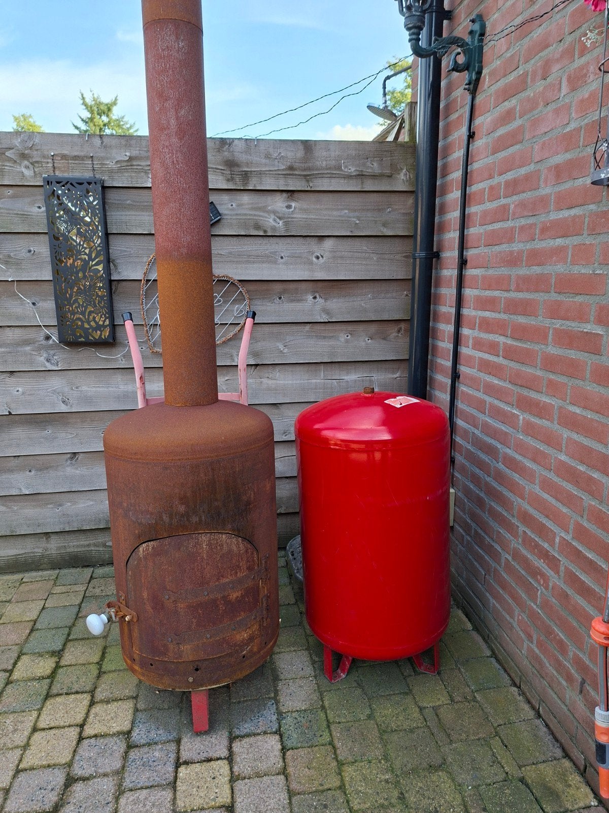 Expansievat om tuinkachel/ vuurton/ rookton/ barbecue, Ophalen