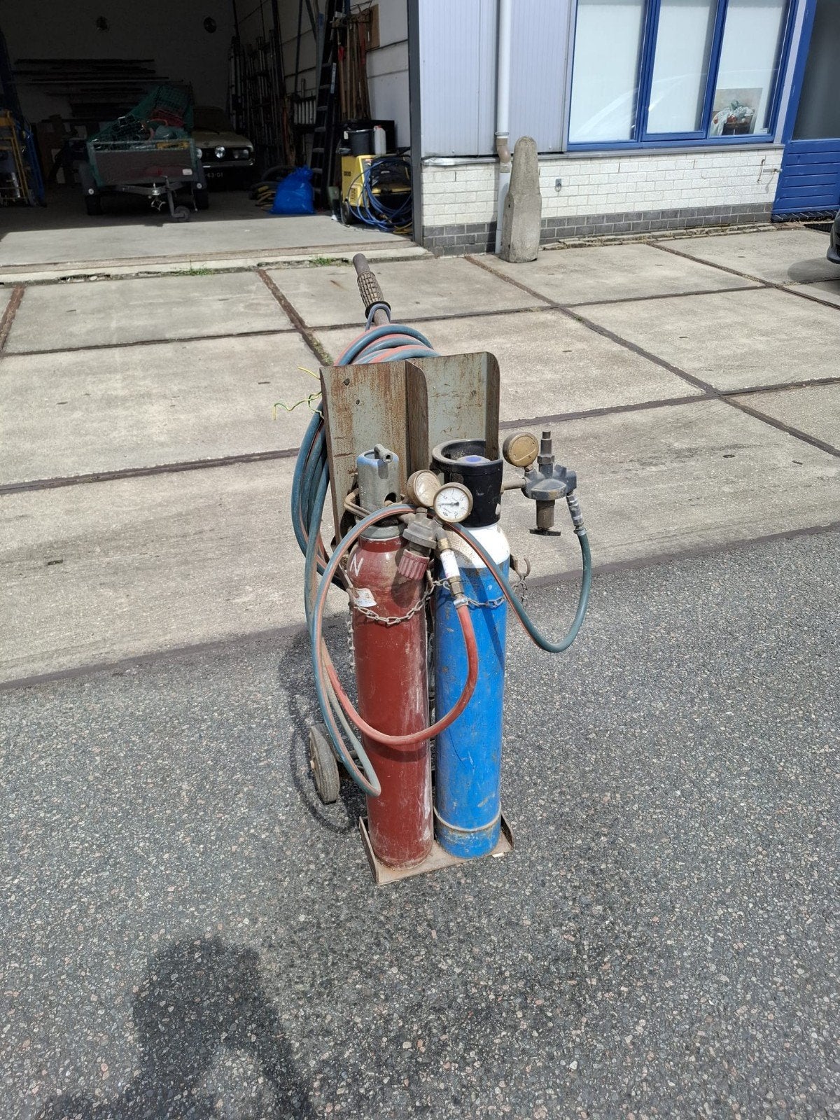 Gasflessen set, Ophalen of Verzenden, Gebruikt, 150 tot 250 ampère, Overige typen