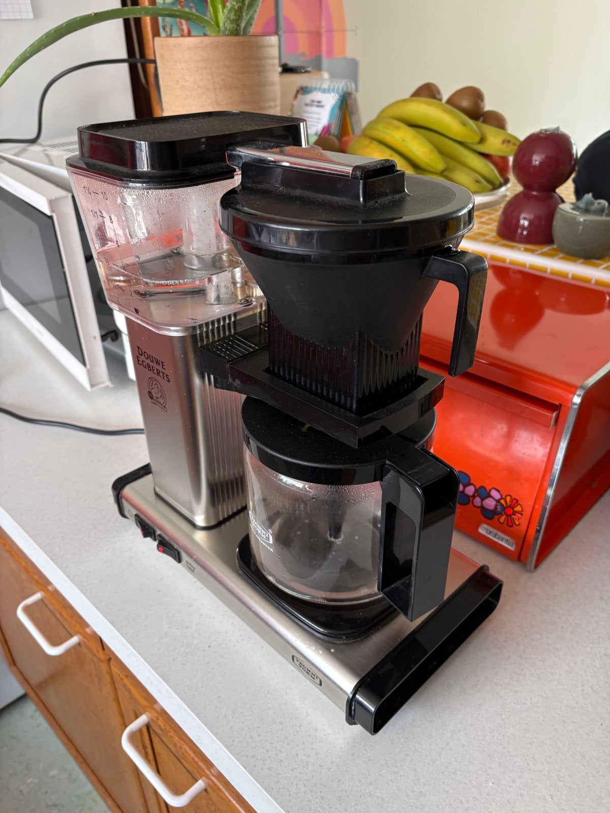 Moccamaster Technivorm - DE - douwe egberts, Afneembaar waterreservoir, Gebruikt, 10 kopjes of meer, Koffiemachine
