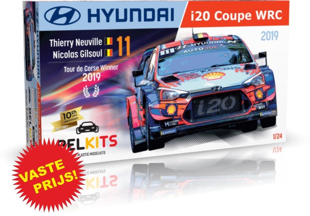 Hyundai I20 Coupe WRC Tour de Corse 2019 (Belkits 014) 1/24, Overige merken, Auto, Groter dan 1:32, Nieuw