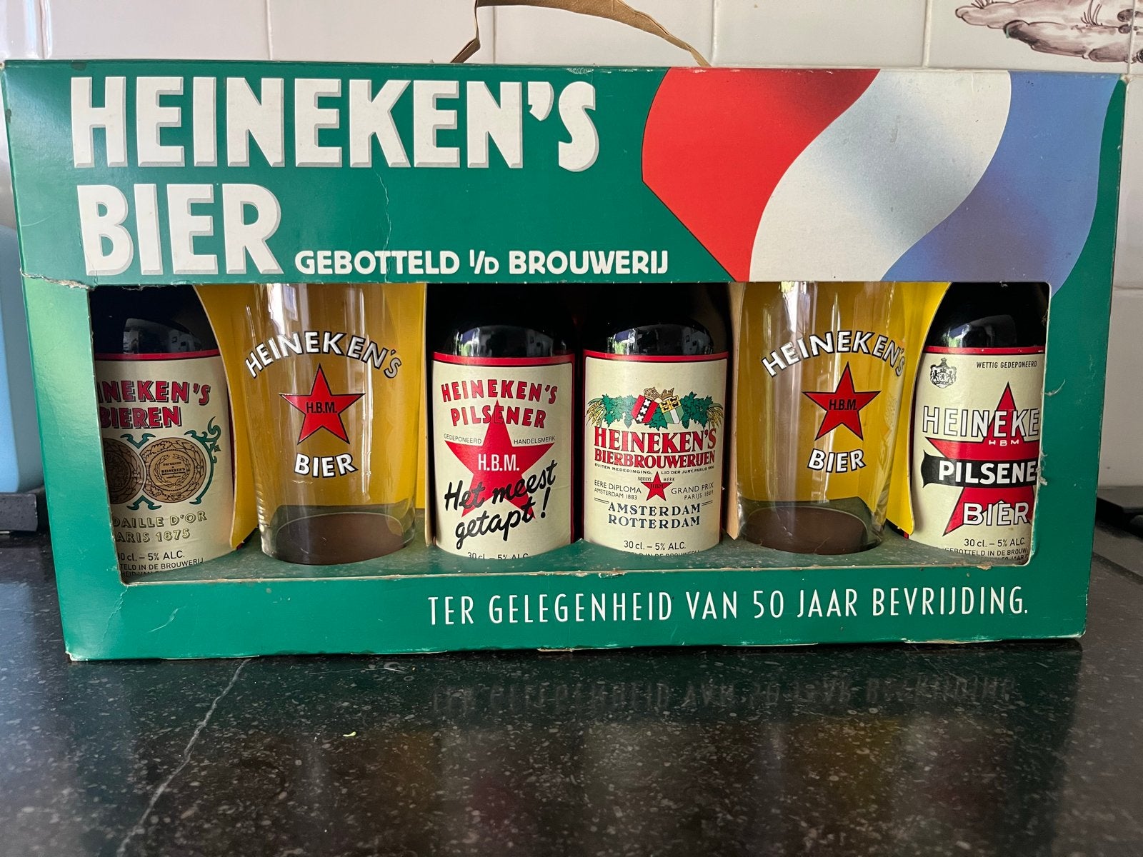 Heineken's Bier Geschenkset - 50 Jaar Bevrijding, Ophalen, Nieuw, Gebruiksvoorwerp