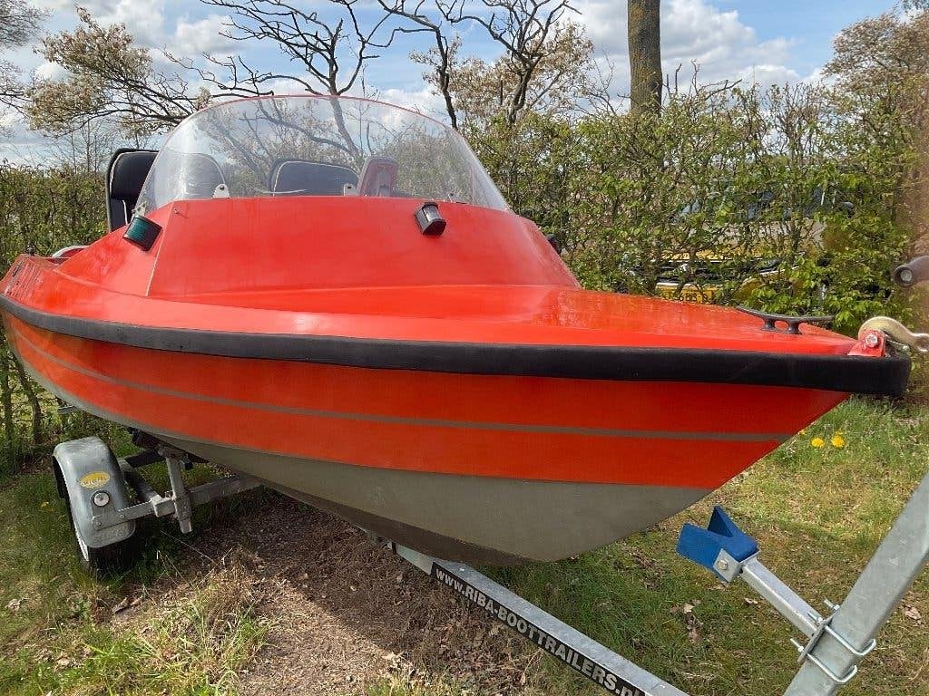 Te Koop Mulder en Rijke BRB Reddingboot inclusief trailer, Watersport en Boten, Sloepen, Gebruikt, 4 m, Tot 1.00 meter, 5 cm