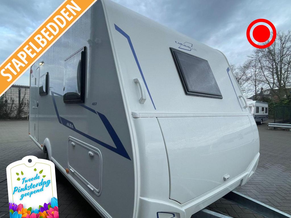 Caravelair Alba 487 Model 2026!, Dwarsbed, Bedrijf, Treinzit, Caravelair