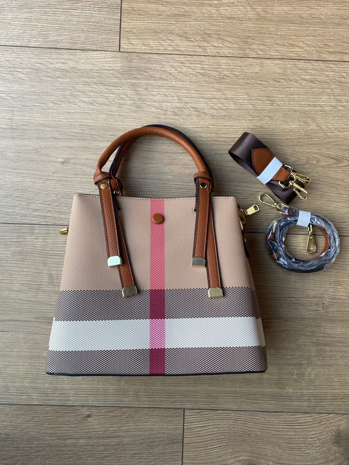 Handtas nieuw (Burberry-print), Ophalen of Verzenden, Nieuw, Beige, Handtas