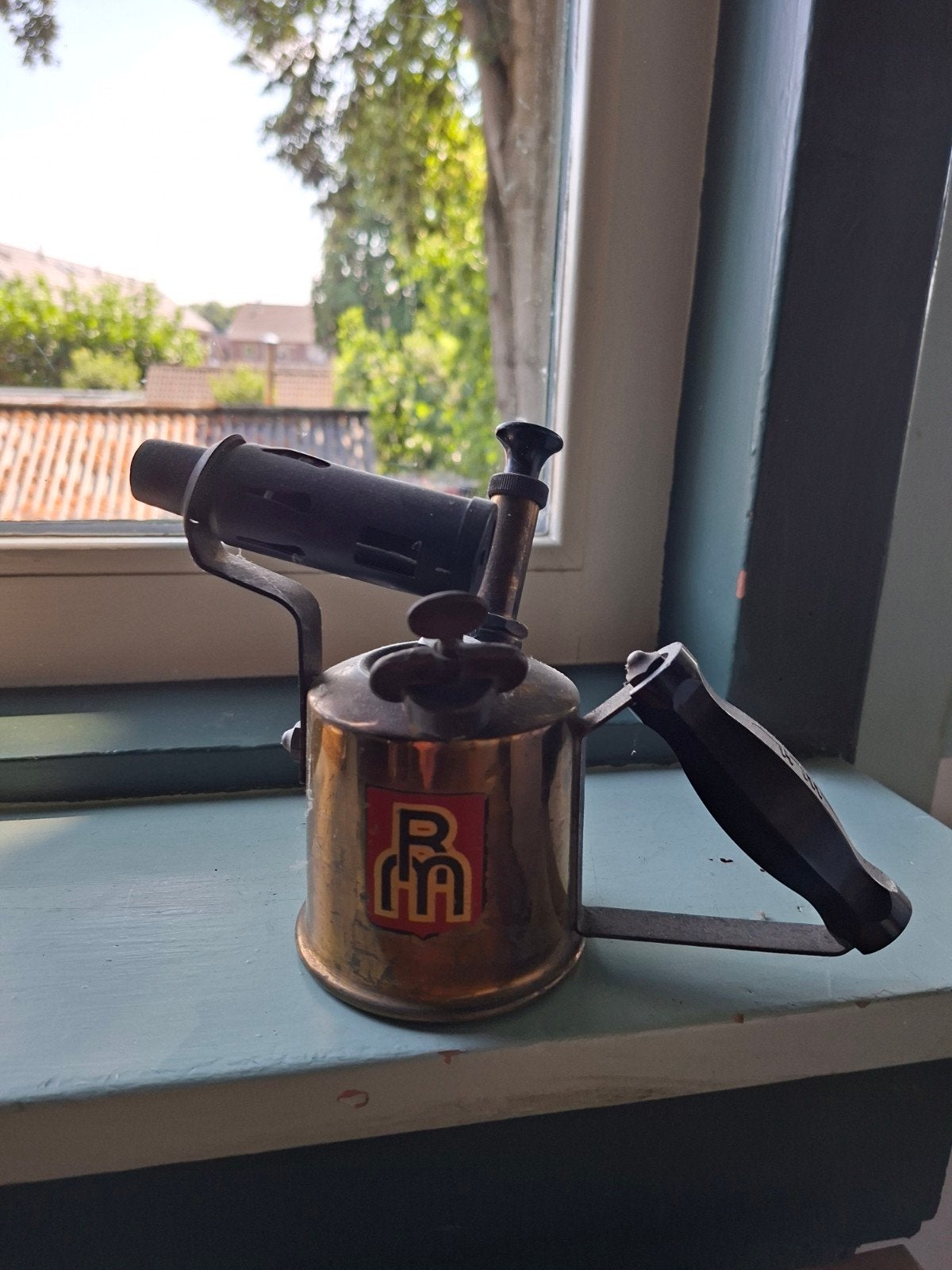 Vintage soldeerlamp met 'RM HA' logo, Ophalen of Verzenden