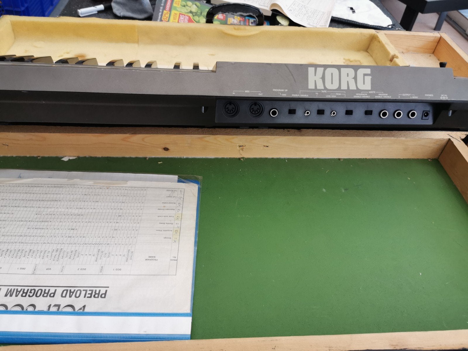 Korg Poly-800 Synthesizer met hardcase en handleiding, Muziek en Instrumenten, Gebruikt, Korg, Midi-aansluiting, Ophalen
