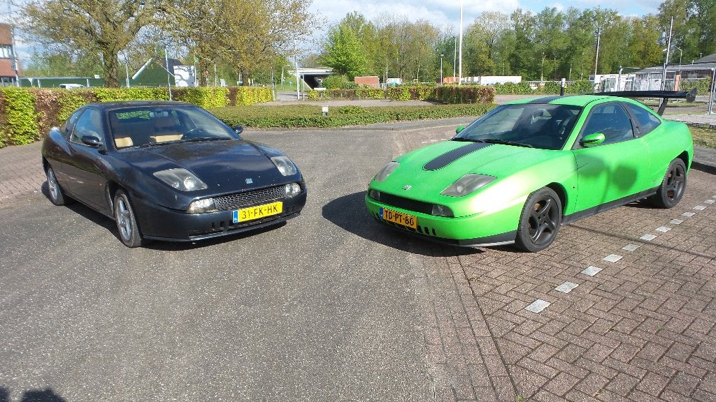 Fiat Coupe 2.0 20V 1998 Rood en zwart 1,8 16 v bj  2000, Voorwielaandrijving, 1995 cc, Zwart, Zwart