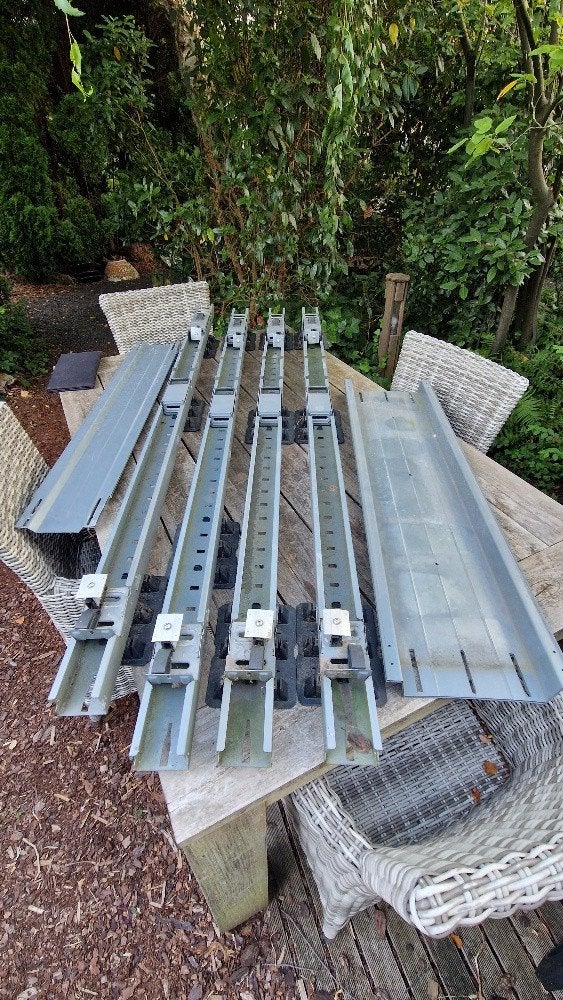 Solarstell connect basis element portrait (4 x) compleet, Ophalen, Zo goed als nieuw, IJzer
