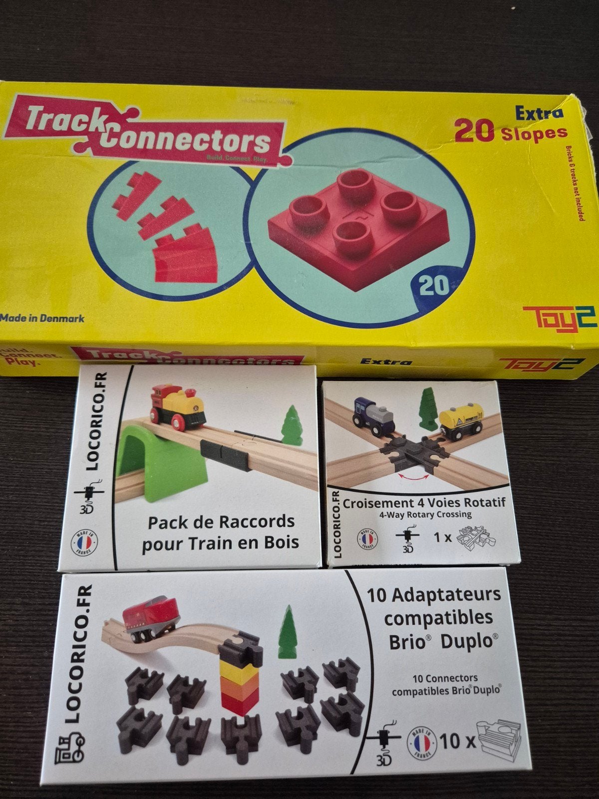 Track Connectors houten treinbaan Brio Duplo, Kinderen en Baby's, Speelgoed | Houten speelgoed, Ophalen of Verzenden, Zo goed als nieuw