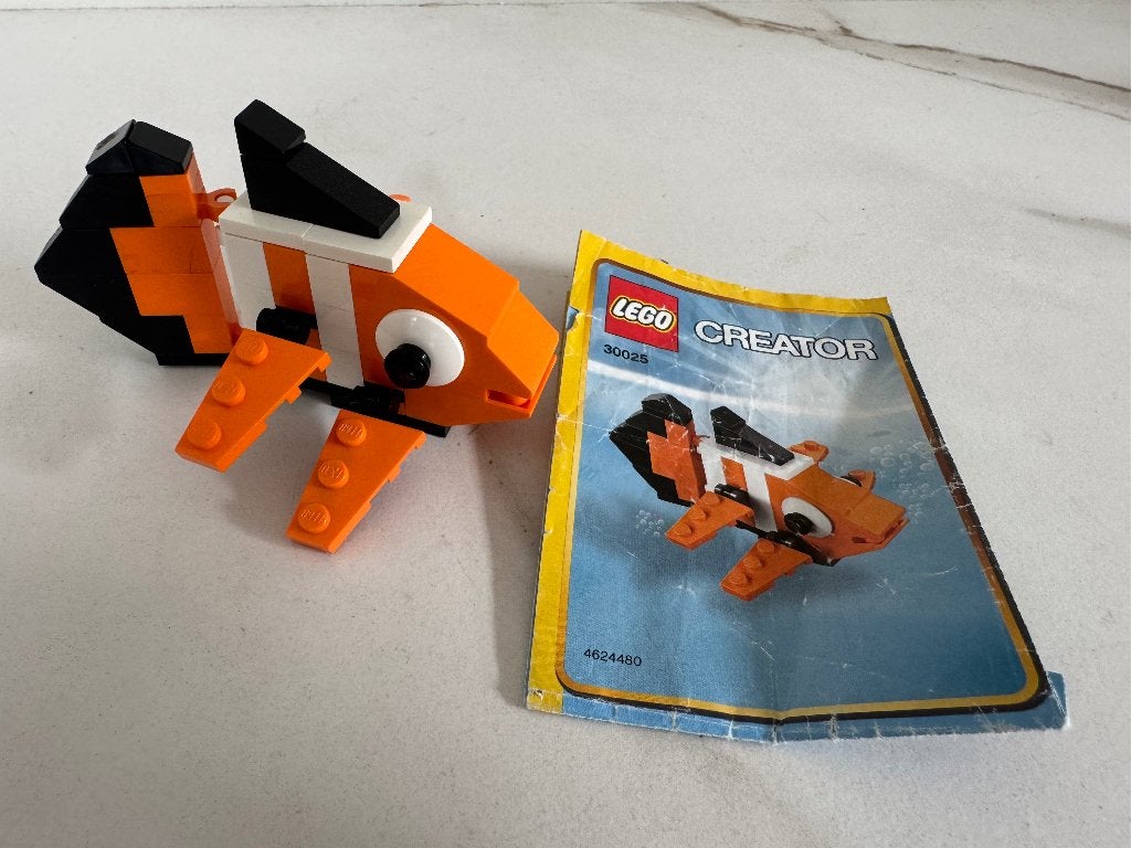 30025 Lego Creator Nemo Clown fish Vis COMPLEET, Gebruikt, Lego, Inclusief instructies, Ophalen of Verzenden