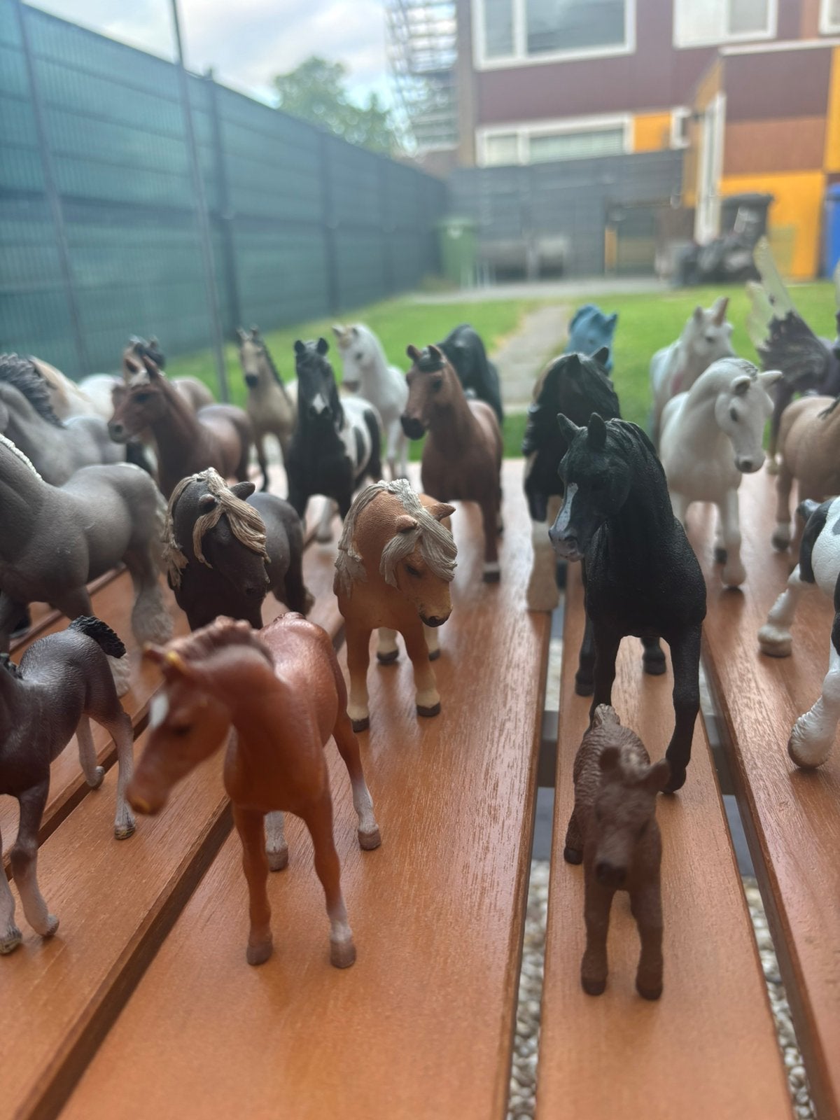 55 Schleich-paarden + accessoires, Ophalen of Verzenden, Zo goed als nieuw, Jongen of Meisje