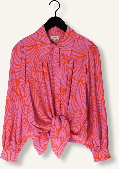 Suncoo Blouse Maat 42 - Levendig Roze/Oranje Patroon, Kleding | Dames, Maat 42/44 (L), Ophalen of Verzenden, Zo goed als nieuw