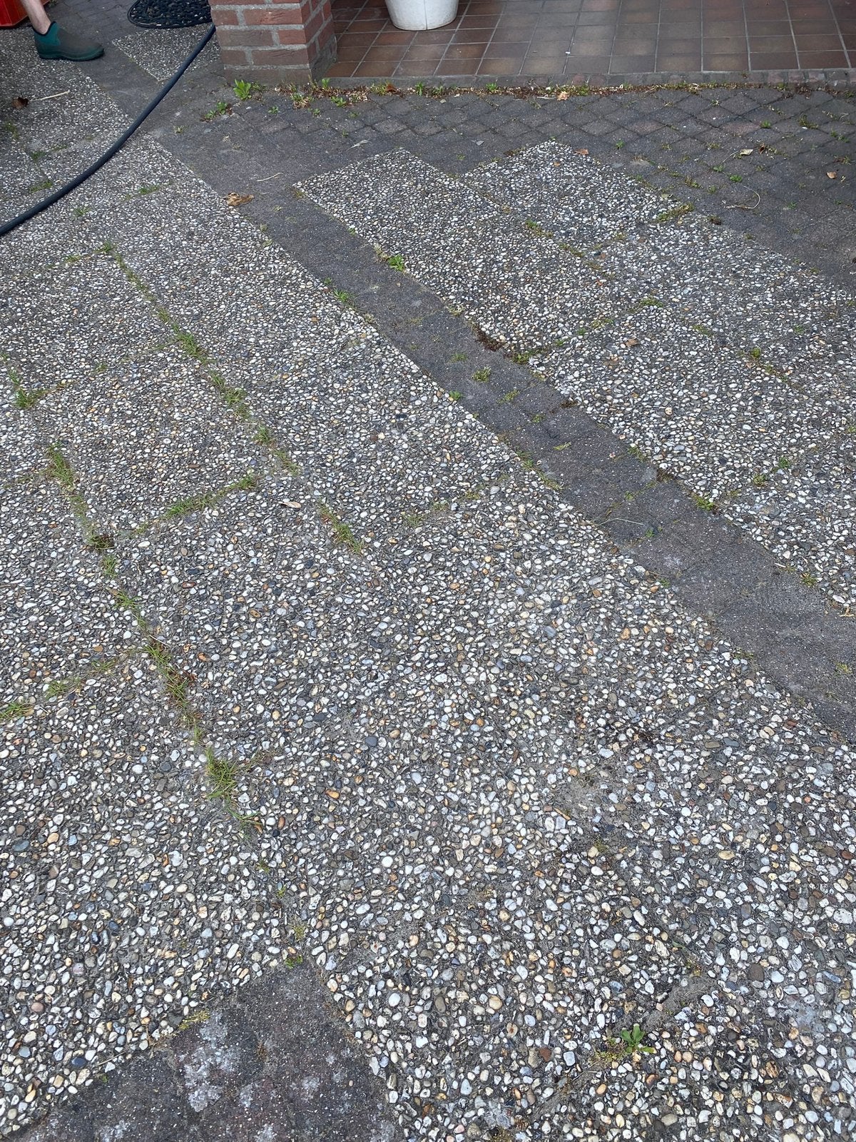 Gratis grindtegels, Tuin en Terras, Ophalen, Gebruikt, Grijs