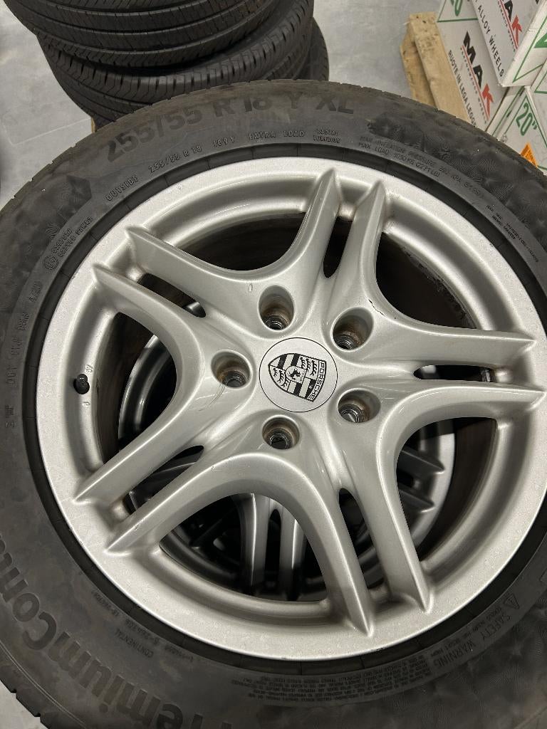 Te koop: Originele Porsche Cayenne velgen 18 inch, Ophalen, 18 inch, Gebruikt, 255 mm