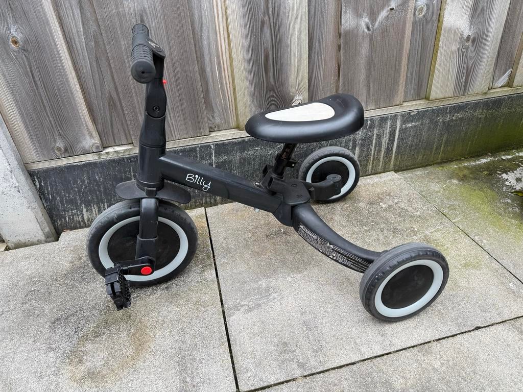 Billy 2-in-1 Loopfiets/Driewieler - Zwart, Ophalen, Gebruikt, Loopfiets