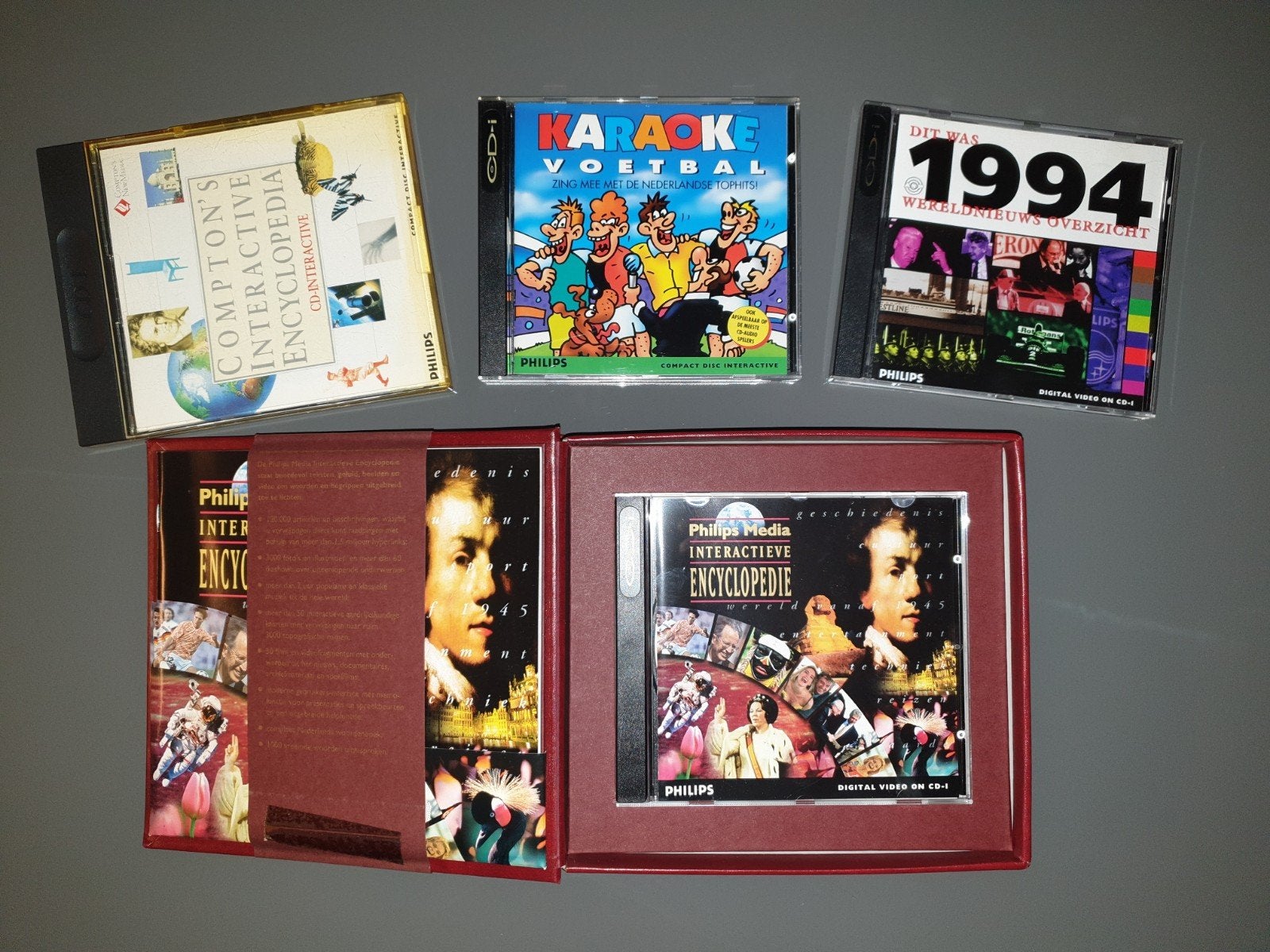 Verzameling Philips CDI's, Encyclopedie & Karaoke, Ophalen of Verzenden, Zo goed als nieuw, Boxset, Inclusief boekje