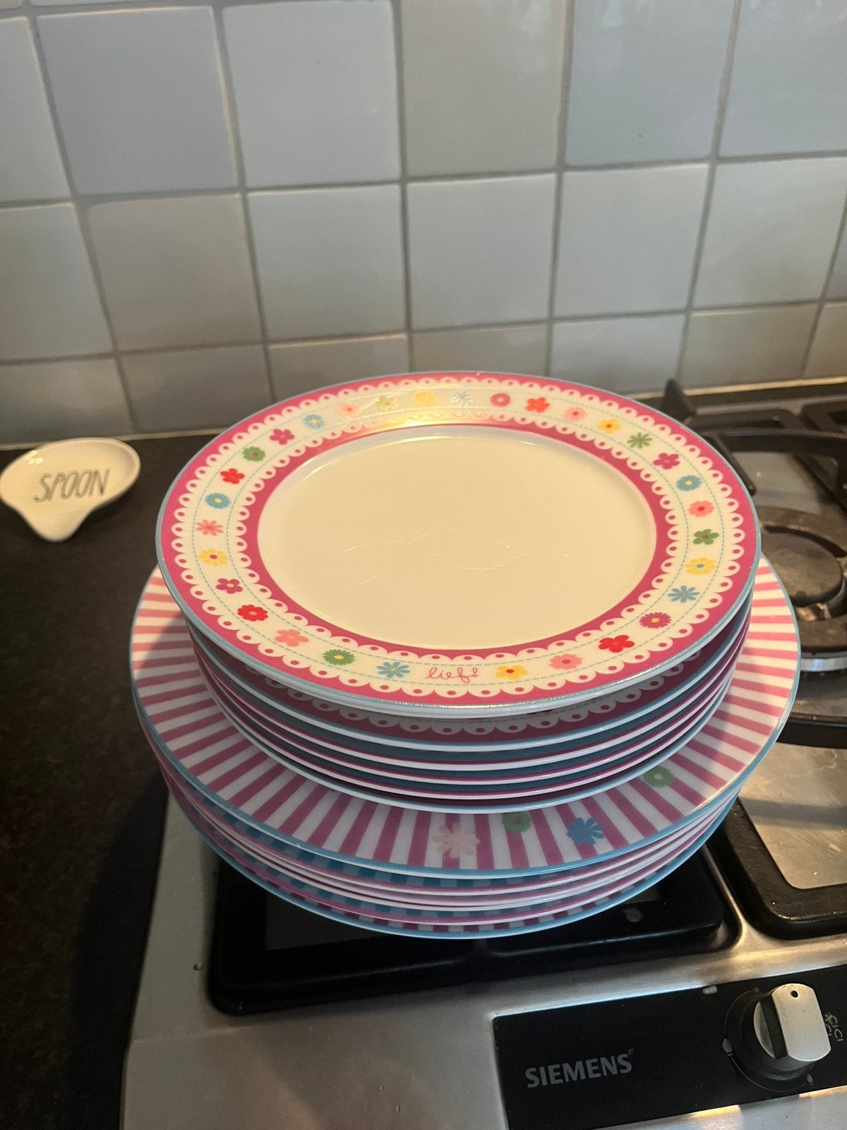Borden Lief!, Ophalen of Verzenden, Zo goed als nieuw, Bord(en), Overige stijlen