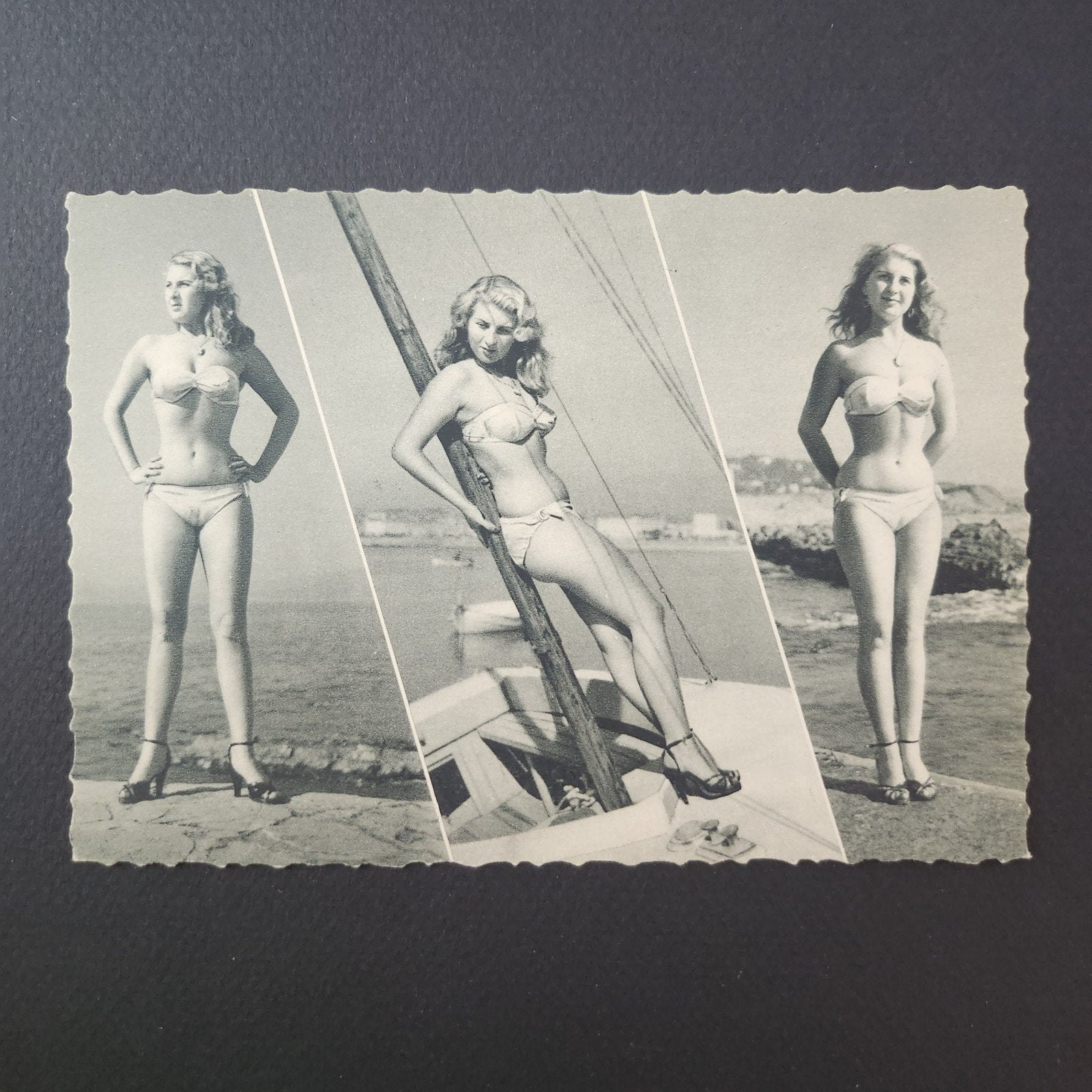 Ansichtkaart 'Bath Girls' - Jaren '50 Pin-up, Ophalen of Verzenden, 1940 tot 1960, Ongelopen, Overige thema's