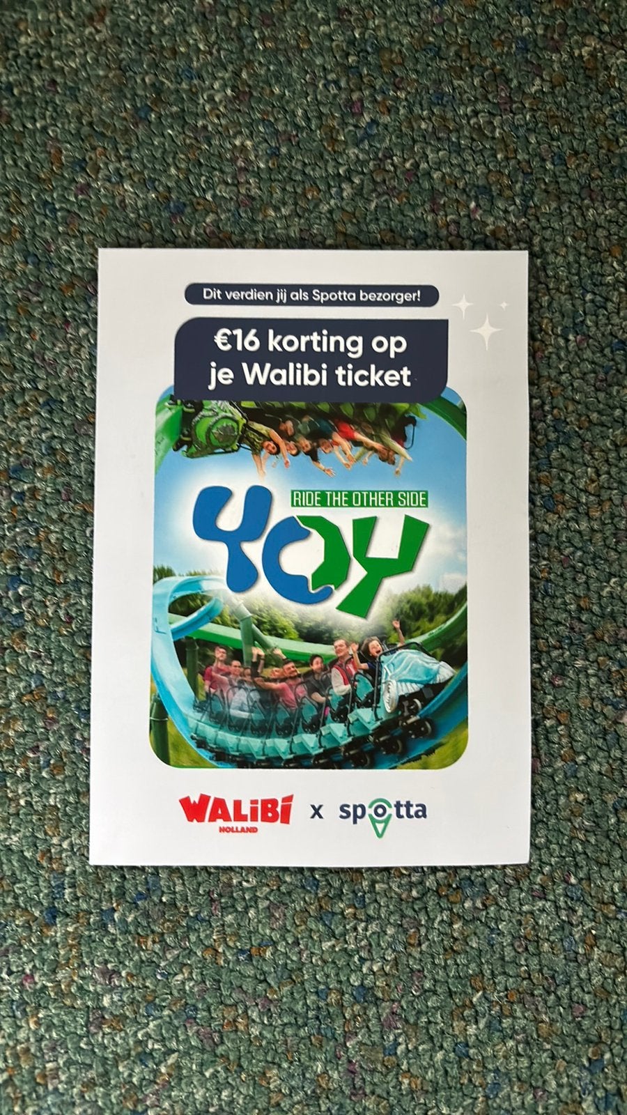 Walibi Holland kortingsbon, Drie personen of meer, Kortingskaart