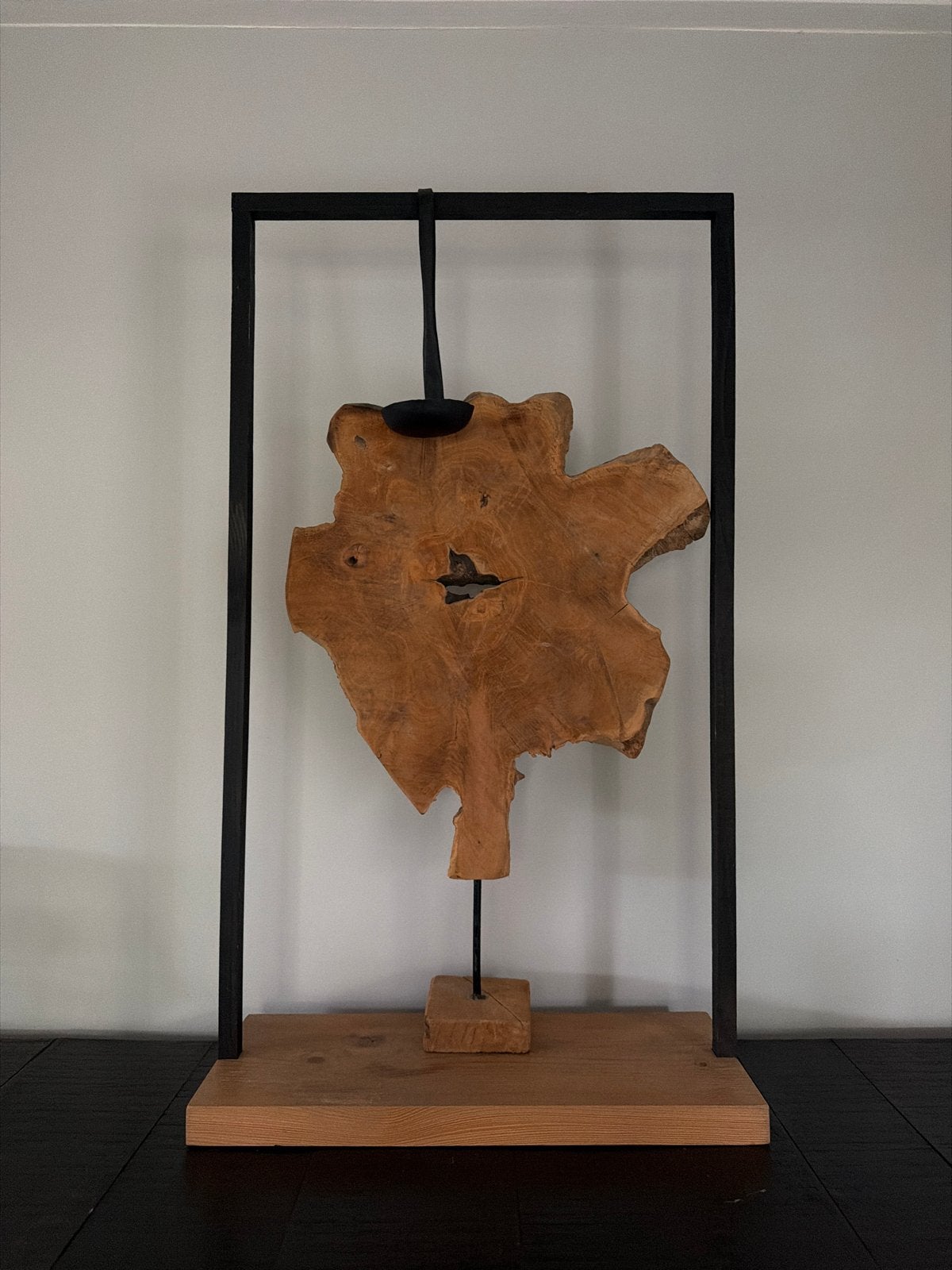 2 Houten woondecoraties met een lepel, Ophalen, Gebruikt, Bruin, Hout
