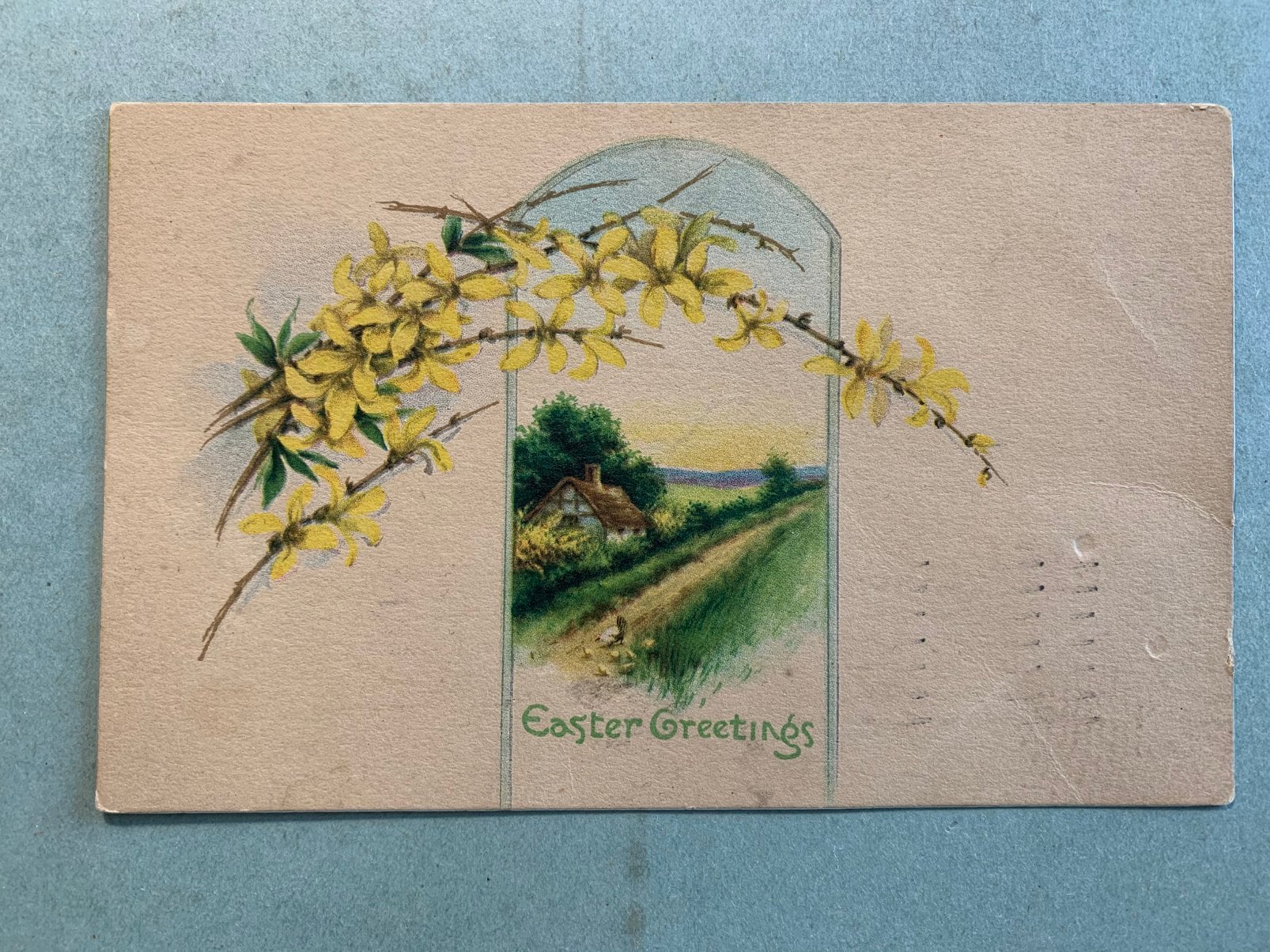 1915 Easter Greetings, Ophalen of Verzenden, Voor 1920, Gelopen, Feest(dag)