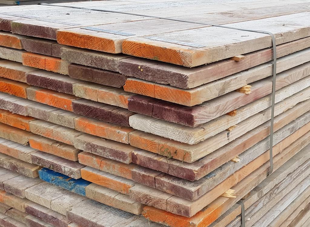 Steigerplanken, Doe-het-zelf en Verbouw, Steigers, Ophalen, Zo goed als nieuw, Gevelsteiger, 5 meter of hoger