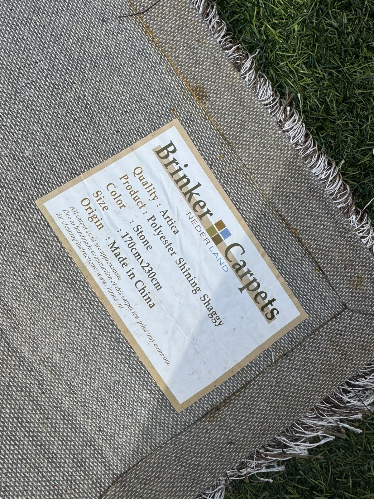 Vloerkleed Brinker Carpets 170x230 (2x), Ophalen of Verzenden, Gebruikt, Grijs, Tapijt