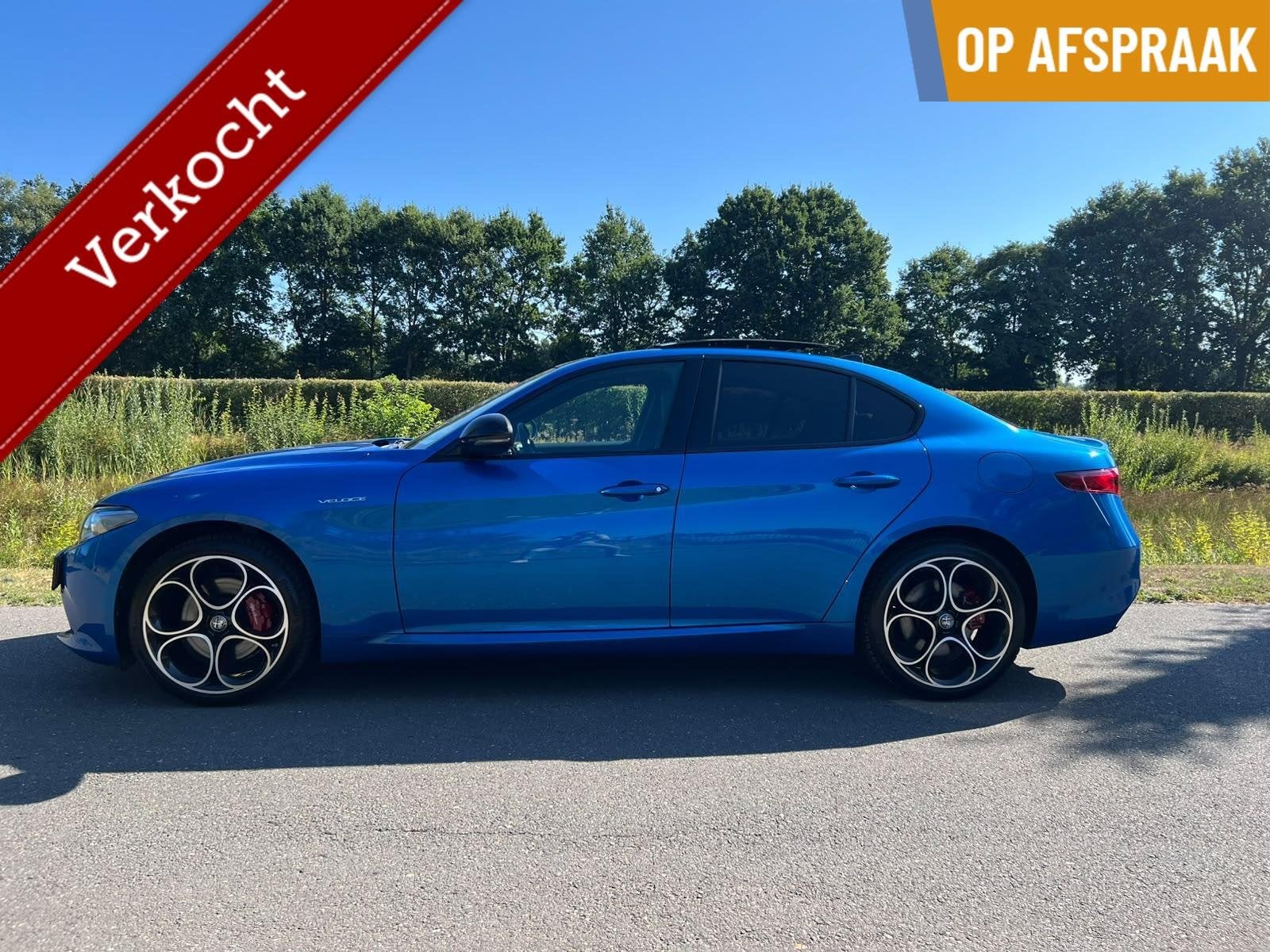 Alfa Romeo Giulia 2.0t Q4 Veloce, my22, 18dkm, Pano, Misano!, Auto's, Alfa Romeo, 4 cilinders, Leder, Bedrijf, Vierwielaandrijving