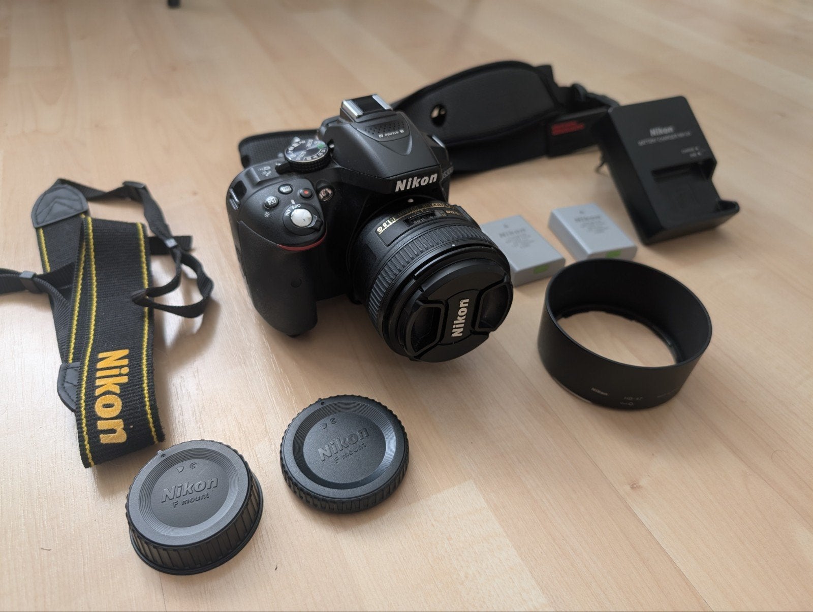 Nikon D5300 Spiegelreflexcamera met AF-S Nikkor 50mm 1:1.8G, Spiegelreflex, Ophalen of Verzenden, Zo goed als nieuw, Nikon