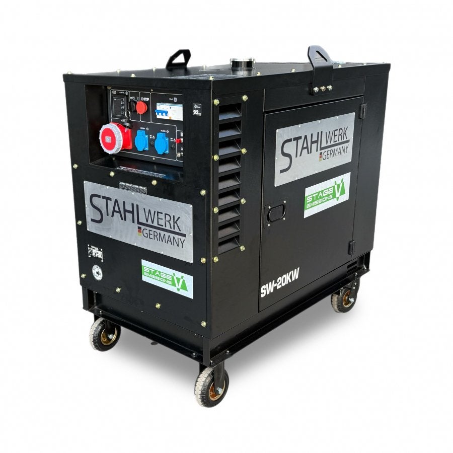 NIEUW! Stahlwerk SW 20 kVA Stroomgenerator / Aggregaat, Caravans en Kamperen, Ophalen of Verzenden