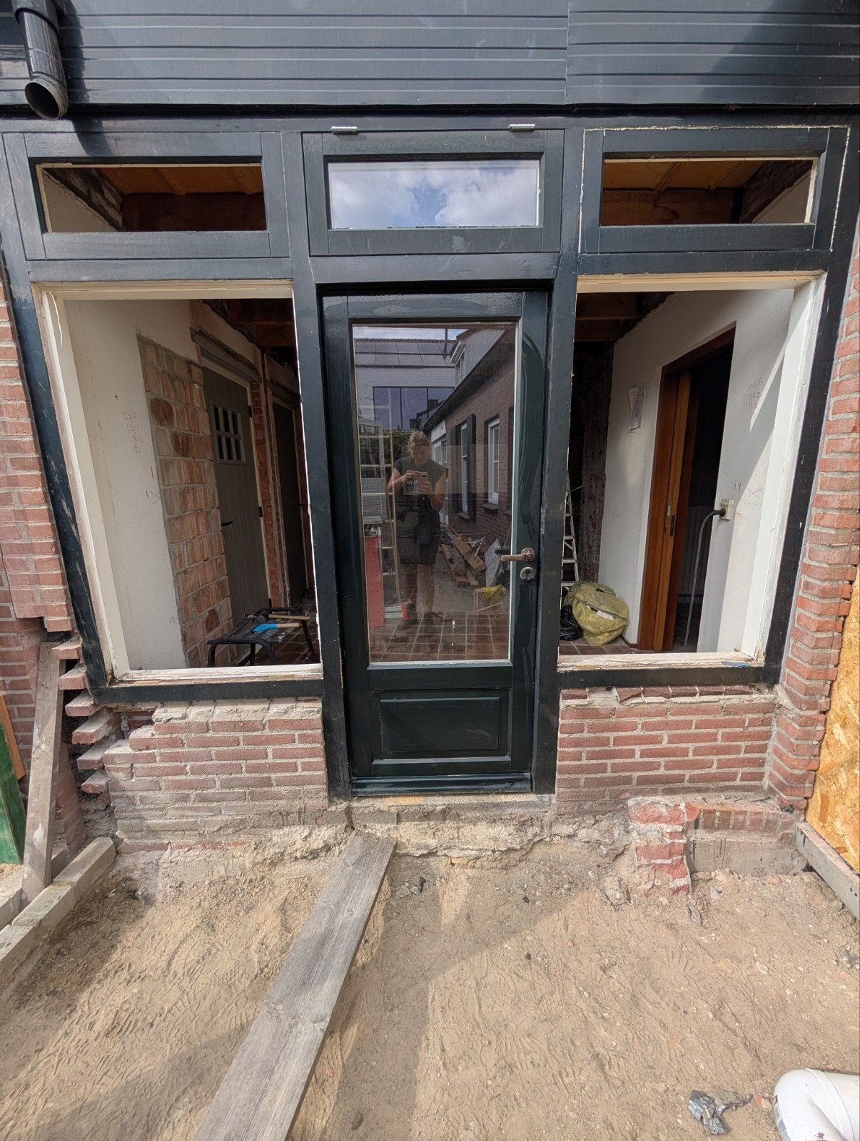 Degelijke buitendeur met HR++ glas en 3-puntssluiting, Ophalen, Gebruikt, Minder dan 80 cm, Minder dan 200 cm