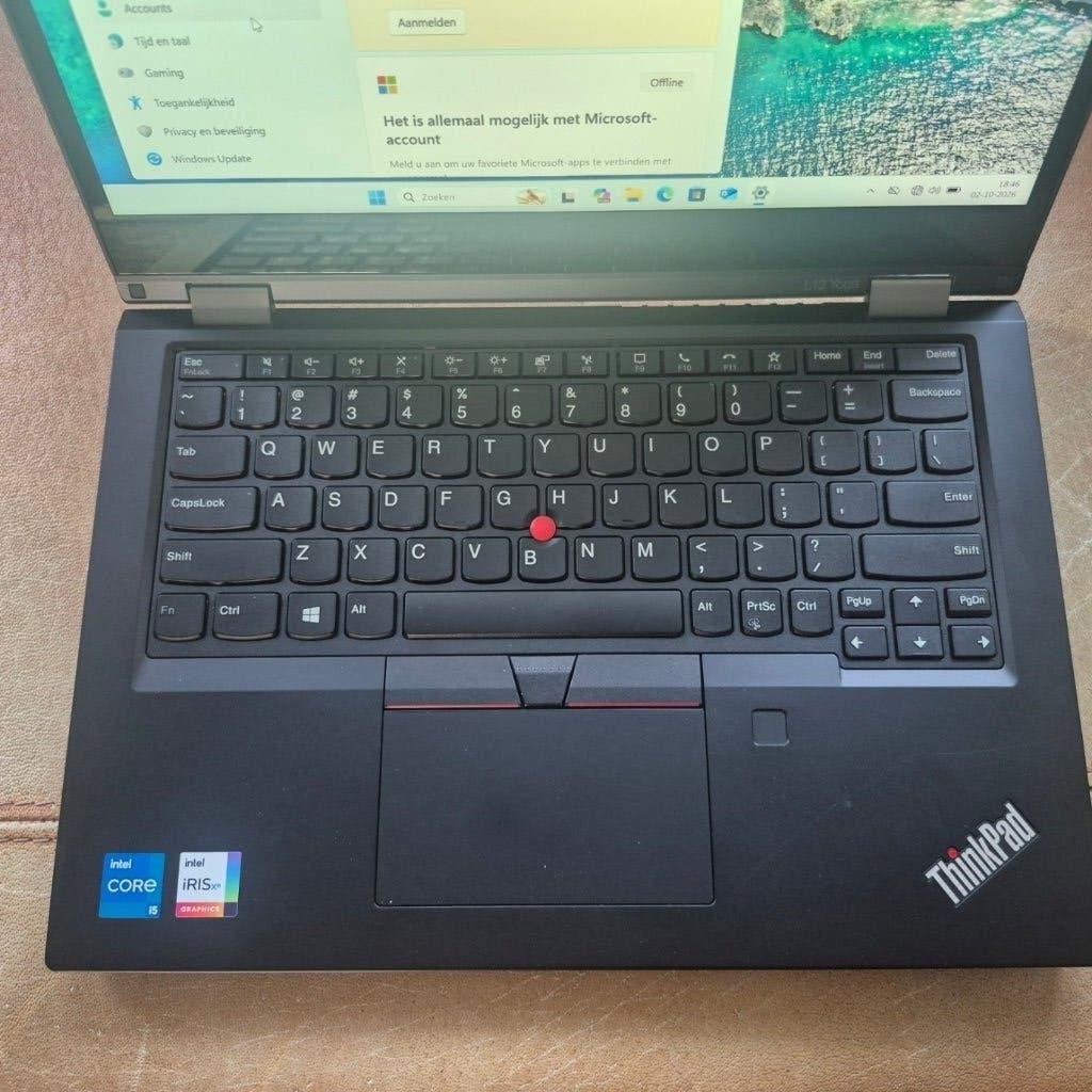 Lenovo Yoga L13 laptop/tablet touchscreen i5 11th, Ophalen, 256 GB, 2 tot 3 Ghz, Qwerty