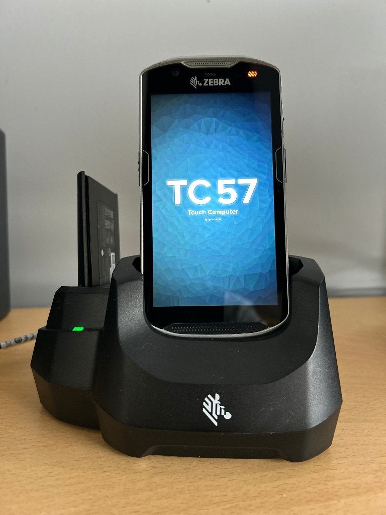 TC57 Touch barcode scanner icl. cradle, Gebruikt, Android, Ophalen of Verzenden, Zebra