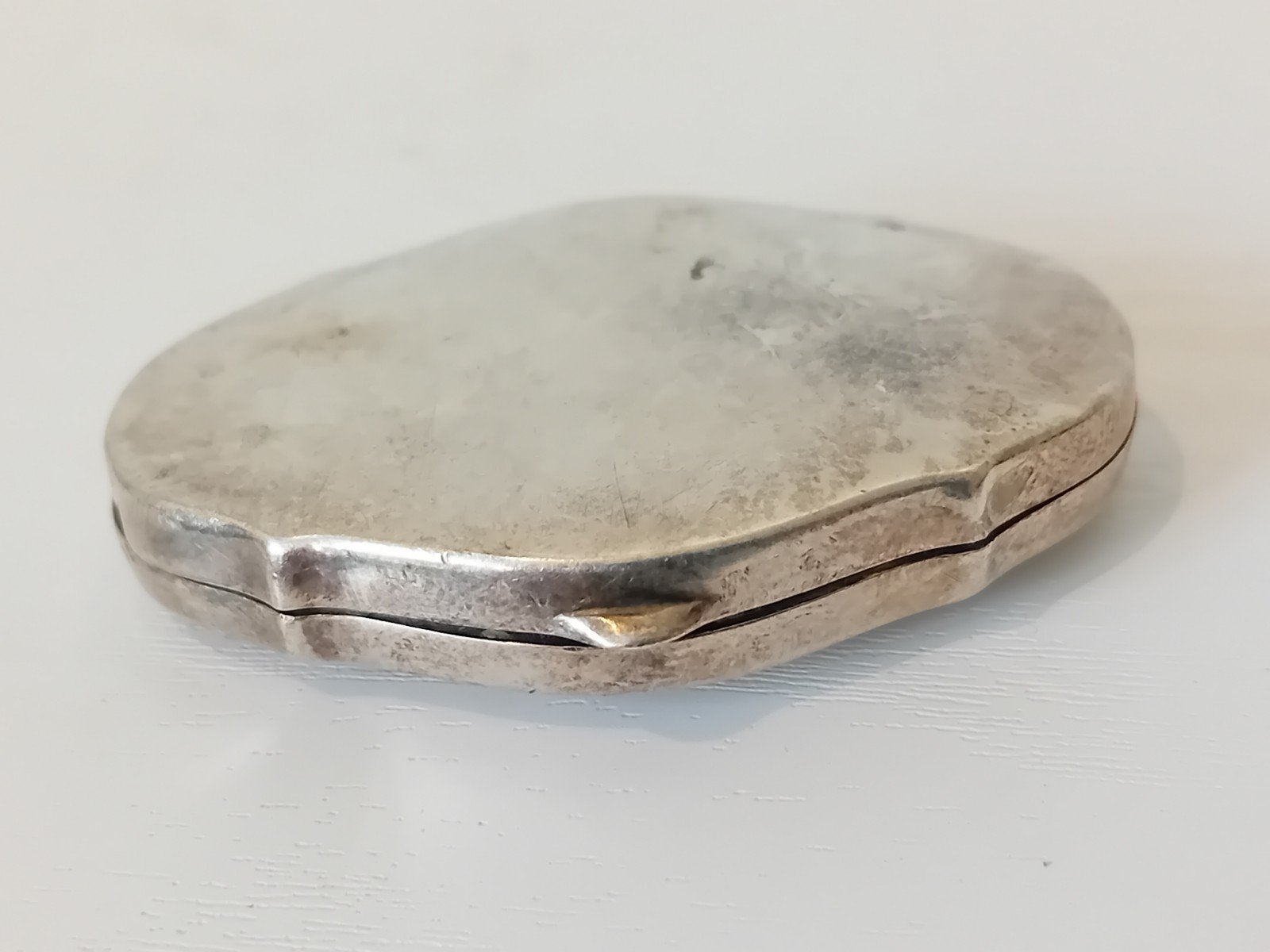 Zilveren Pillendoosje Duitsland 835 - Scharnier Defect, Ophalen of Verzenden, Zilver