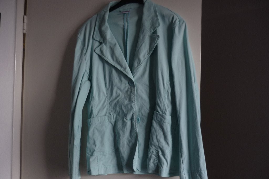jas, Ophalen of Verzenden, Zo goed als nieuw, Maat 42/44 (L), Blauw