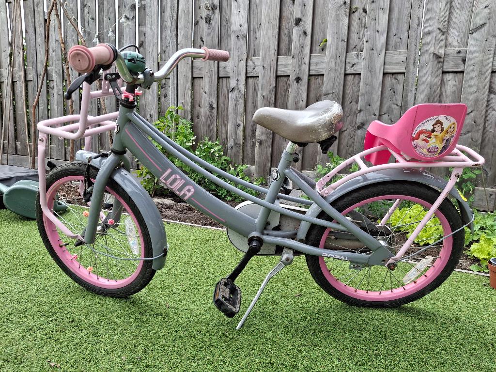 Meisjesfiets, 18 inch, Fietsen en Brommers, Ophalen, Terugtraprem, Gebruikt, Popal