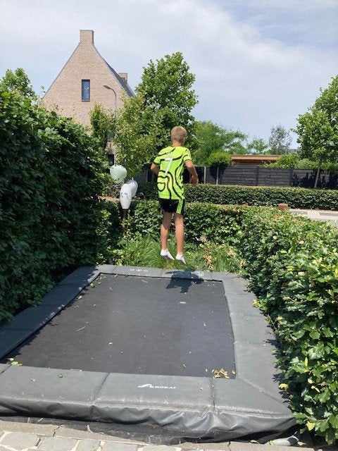 trampoline inground 3.4m x 2.5m, Ophalen, Gebruikt