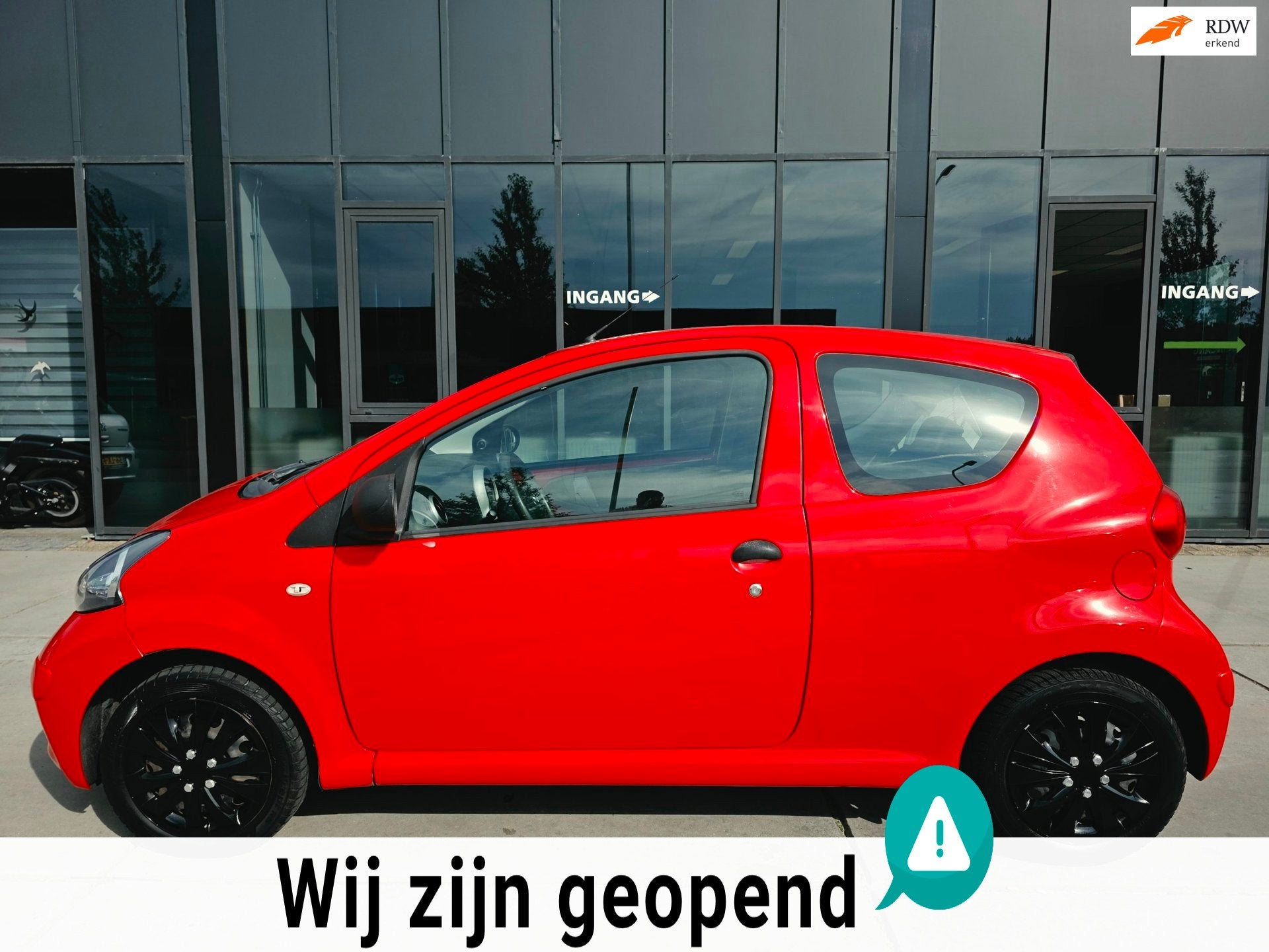 Toyota Aygo 1.0-12V - Stuurbekrachtiging -, Auto's, Voorwielaandrijving, Stof, Gebruikt, Zwart