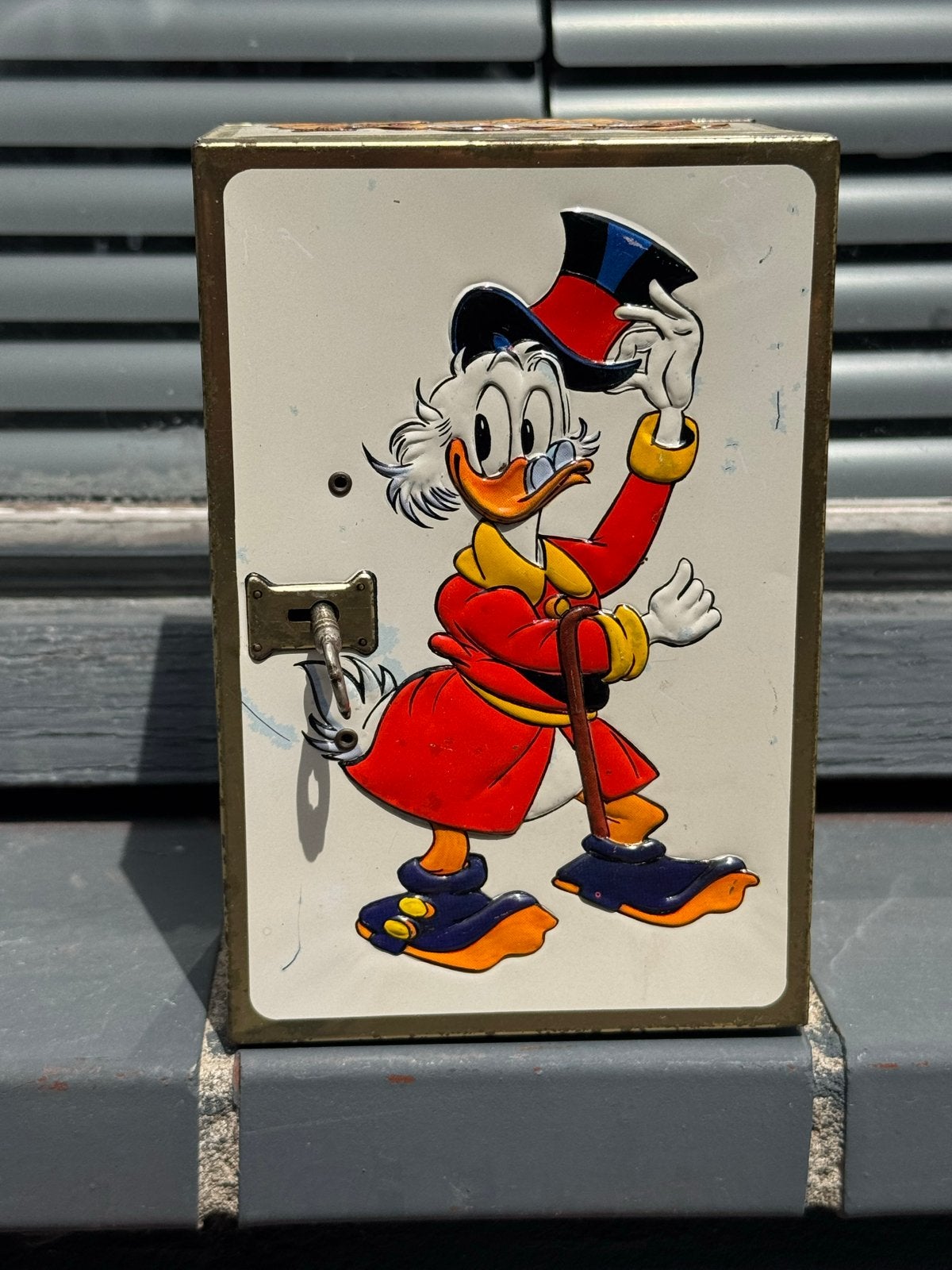 Vintage Disney spaarpot van Royco, Gebruikt, ., Overige typen, Overige figuren