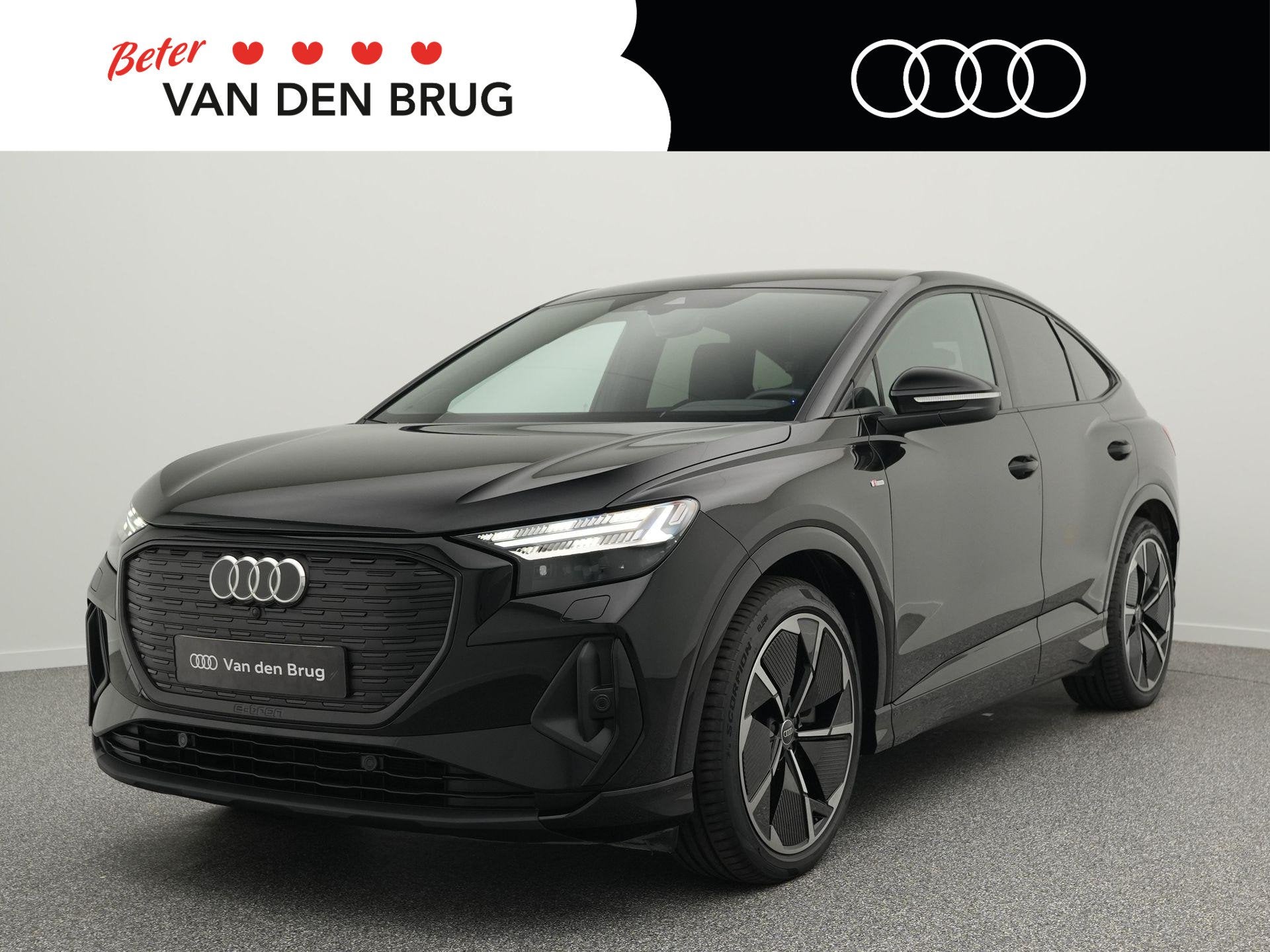 Audi Q4 Sportback e-tron 45 quattro S Edition 82 kWh 286 PK, Gebruikt, Zwart, 82 kWh, Zwart