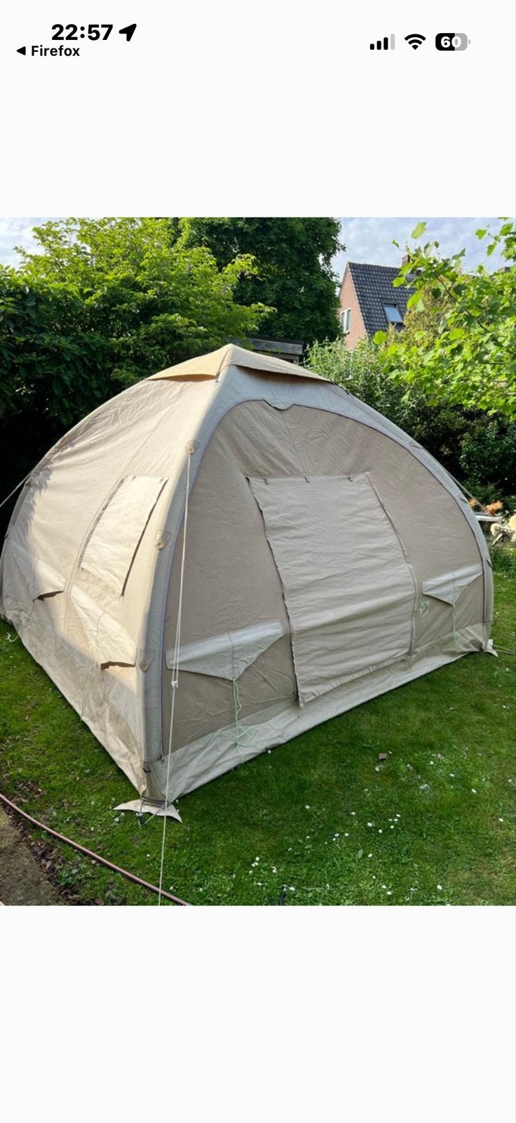 Karsten tent 3x3 met extra slaaptent, Ophalen, Gebruikt, Tot en met 6