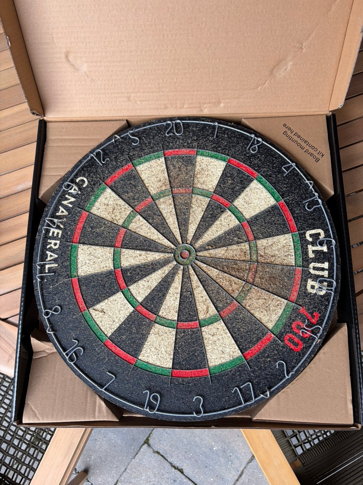 Dartbord gebruikt, Ophalen, Gebruikt, Dartbord