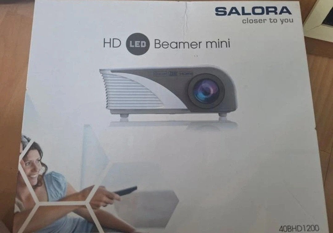Salora HD LED mini beamer - Nieuw in doos, HD (720), LED, Ophalen of Verzenden, Nieuw