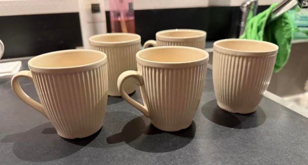 5 senseo kopjes creme wit nieuw, Ophalen, Nieuw, Overige stijlen, Kop(pen) en/of Schotel(s)
