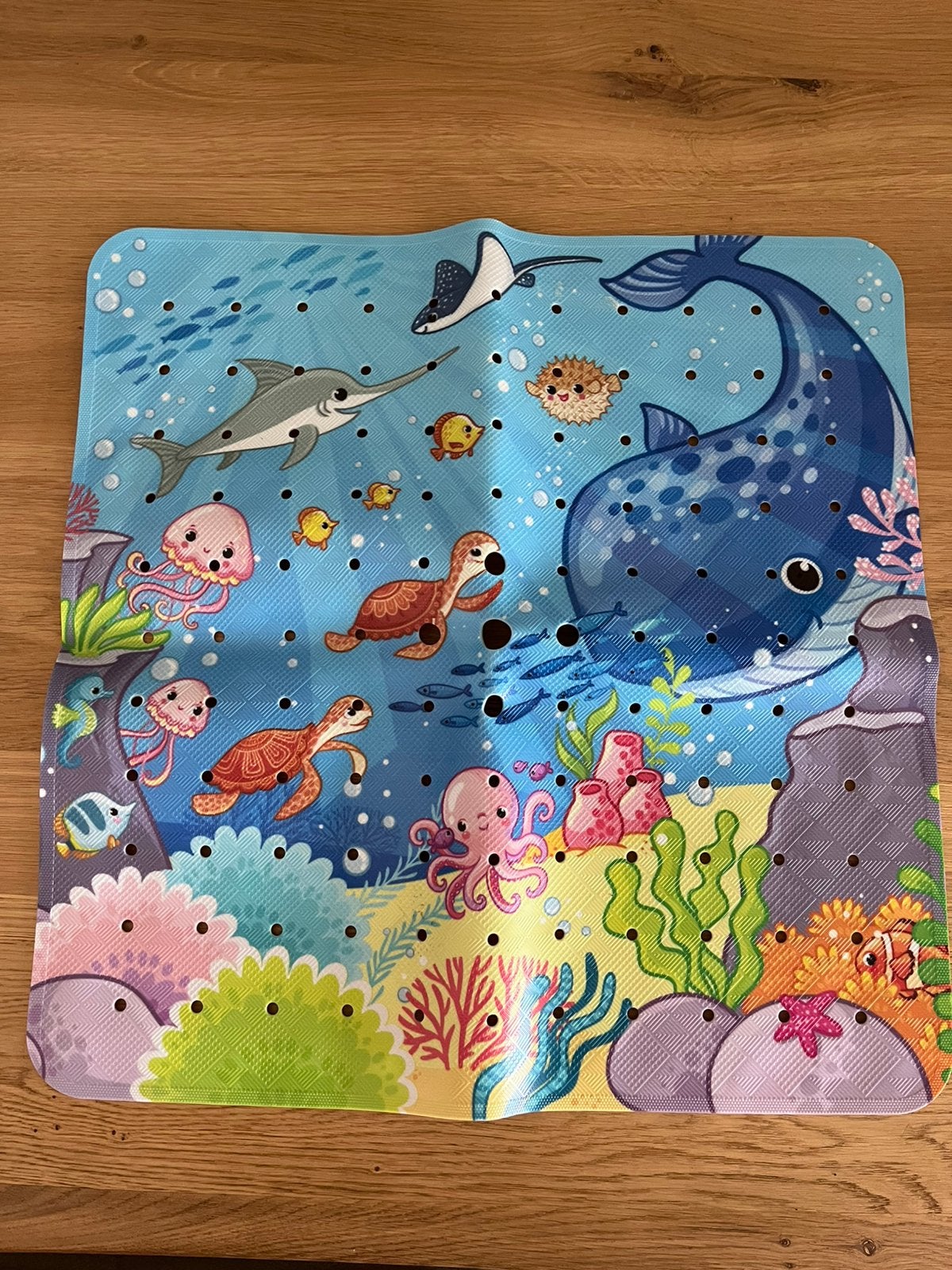 Antislip douchemat oceaan/zee, Ophalen of Verzenden, Zo goed als nieuw, Meerkleurig, Badmat