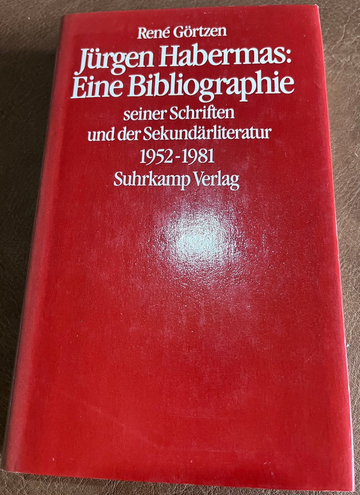 Boek - Jürgen Habermas: Eine Bibliographie seiner Schriften, Ophalen of Verzenden, Zo goed als nieuw