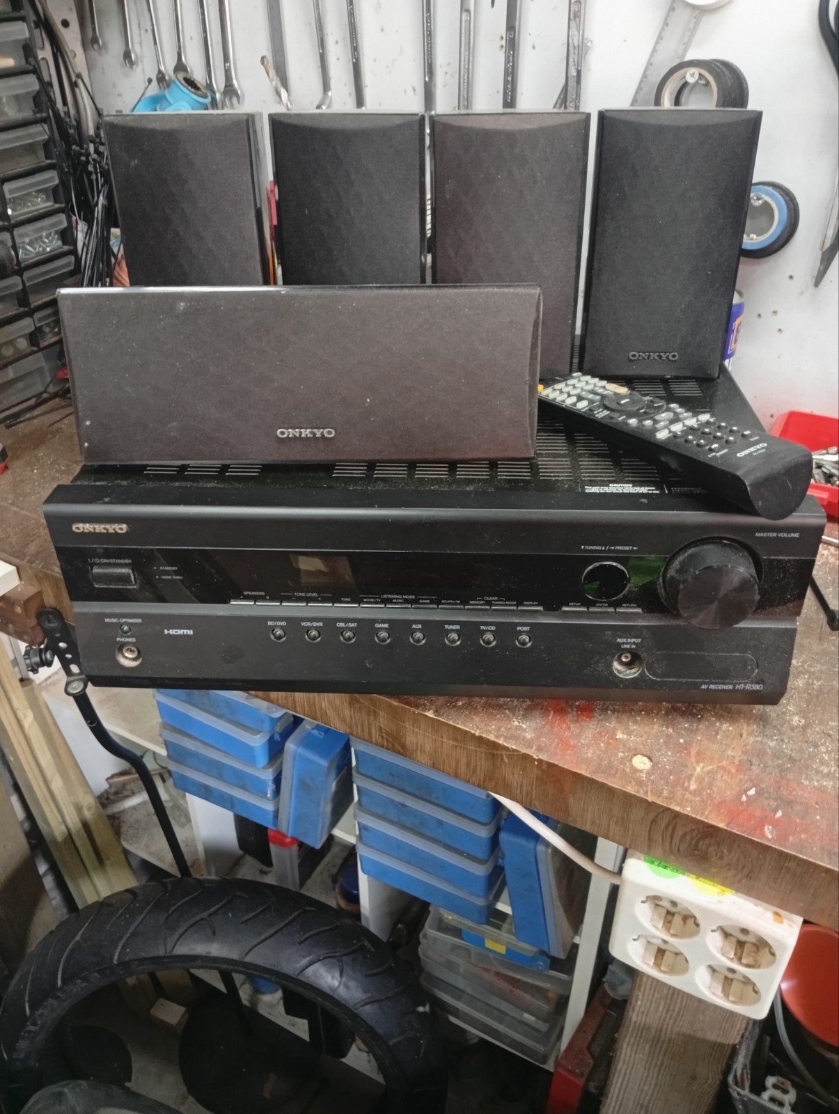 goede Onkyo set, Audio, Tv en Foto, Home Cinema-sets, Gebruikt, 70 watt of meer, 5.1-systeem, Overige spelers