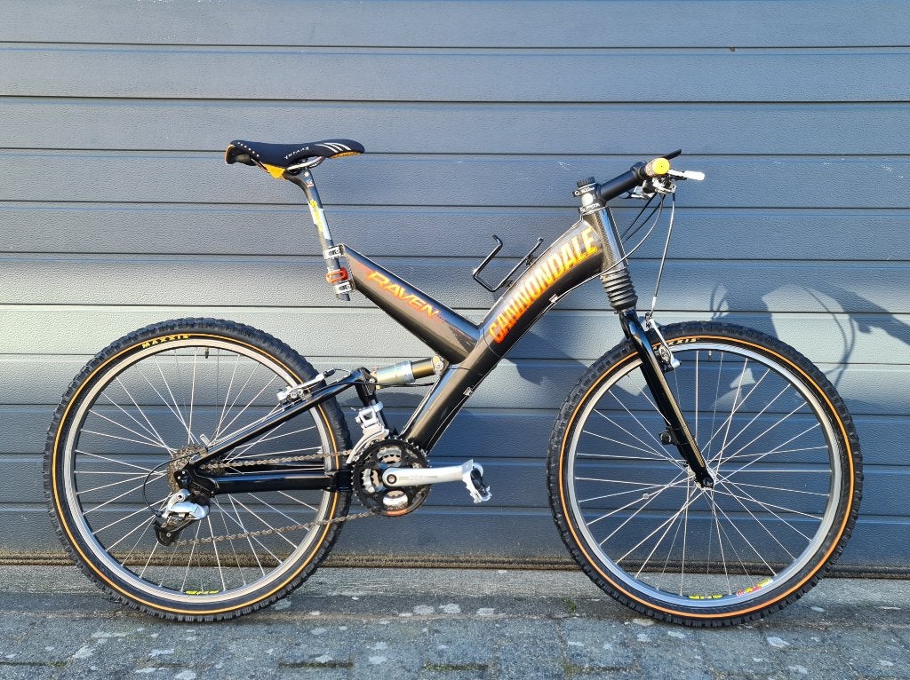 vintage Cannondale SuperV Raven carbon atb mtb mountainbike, Fietsen en Brommers, Fietsen | Mountainbikes en ATB, Gebruikt, Ophalen