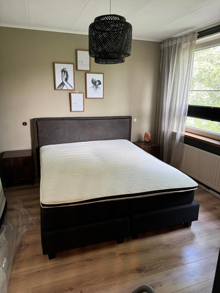 Hoofdbord van merk woood 180/100cm, Ophalen, Gebruikt, Tweepersoons, 180 cm