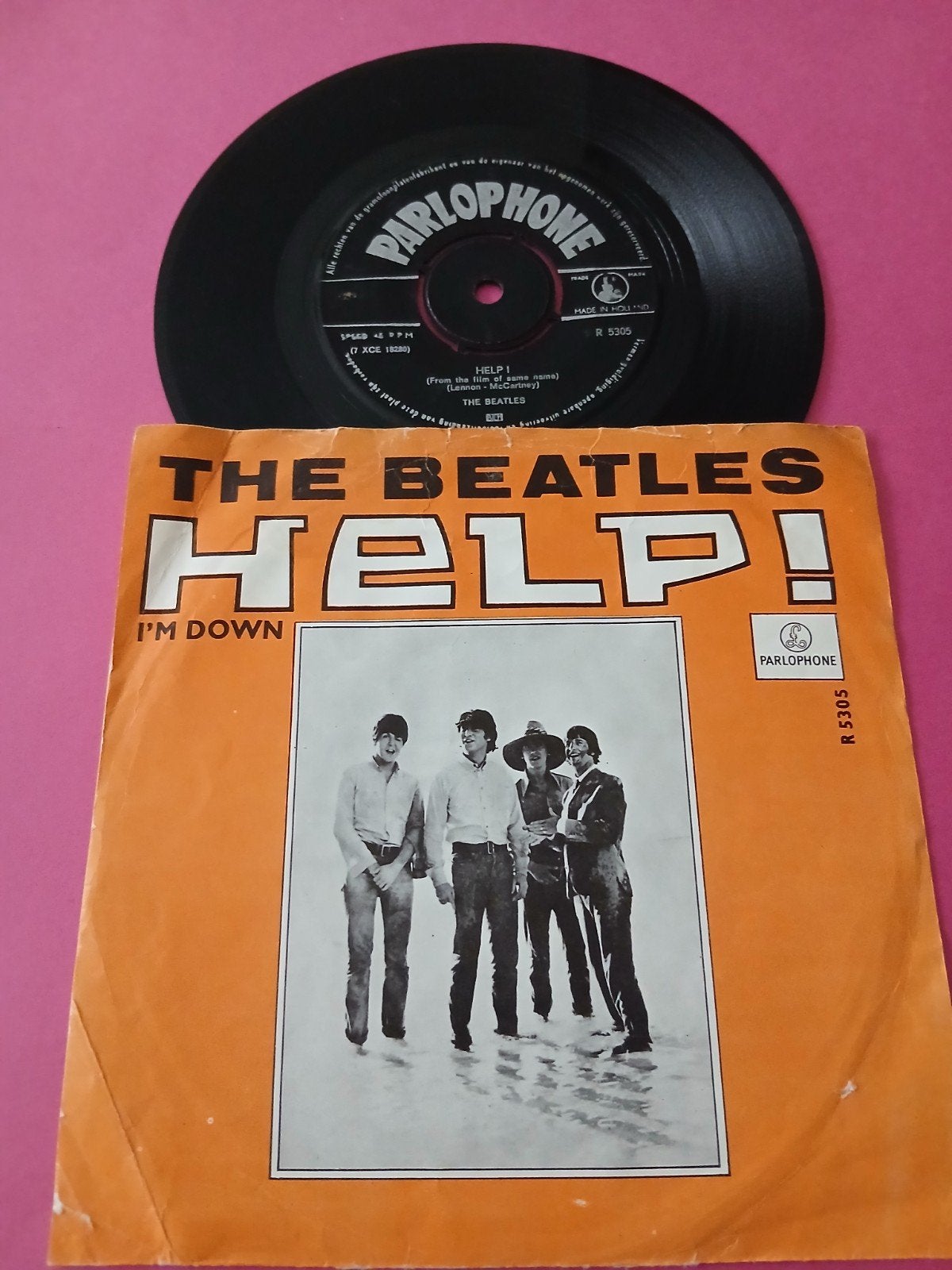 VINYL SINGLE   THE BEATLES   1965, Ophalen of Verzenden, Zo goed als nieuw, Pop